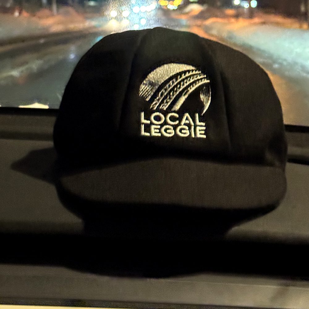 The Local Leggie baggy cap, embroidered badge